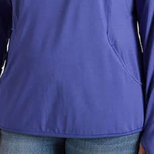 Vente en gros personnalisée couleur unie quart de fermeture éclair respirant Performance Golf pull Sports Fitness 1/4 quart de fermeture éclair pour les femmes - Product Image 3