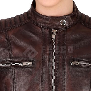 Meilleure vente en plein air veste en cuir de haute qualité pour femmes Logo personnalisé respirant tricoté saison d'hiver Logo avant Position - Product Image 6