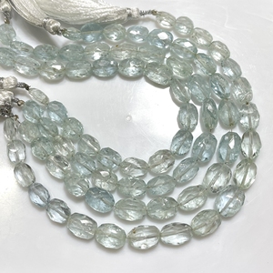 Taladro Vertical de cuentas irregulares azules con forma de pepita facetada de Aguamarina natural para la fabricación de joyas - Product Image 1