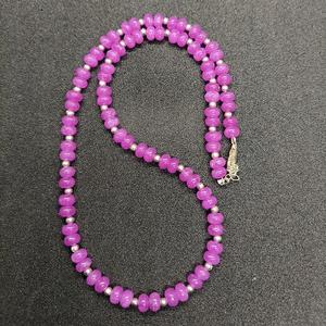 Purple Quartz Beaded Necklace Faceted Round Gemstone <b>Choker</b> Handmade Minimalist Jewelry Elegant Gift <b>for</b> Her Crystal Necklace - Product Image 1