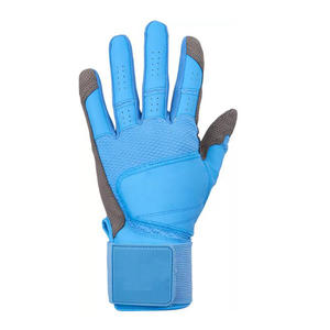 Best Selling Customized Design & Color Leather <b>Baseball</b> Batting Gloves Custom Logo Premium Quality Breathable Hook Loop Closure - Product Image 3