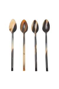 TYPIQUEMENT Couverts de style animal unique Cuillère en corne de buffle naturelle polie Design unique pour la décoration de table de restaurant - Product Image 5