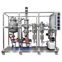 Machine d'extraction d'huile de chanvre, extraction à l'éthanol de CBD, distillation moléculaire à court trajet avec enveloppe
