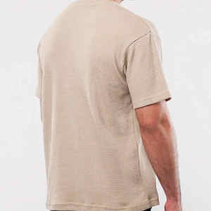 Custom Logo <b>Oversized</b> Casual Wear <b>T</b> <b>Shirt</b> 100% Cotton Heavyweight Drop Shoulder <b>Plain</b> <b>T</b> <b>Shirt</b> For Men - Product Image 3