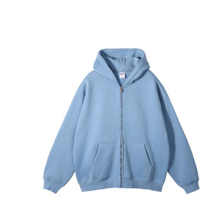 High Quality 500 GSM Cotton Thick <b>Blank</b> Plain Heavyweight Boxy Hoodies for Men Unisex Custom Logo Plus Size No String Hoodies - Product Image 1