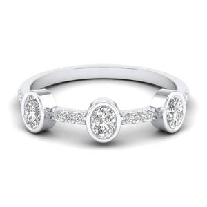 REYES Luxe 14K Or Blanc HPHT CVD Lab Grown Diamond Ring Femmes Accessoires Mariage Fiançailles Cadeau Fine Jewelry For Women - Product Image 1