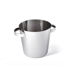 Enfriador de Vino redondo de acero Cubo de hielo redondo Estilo moderno Barware y enfriador de vino Bebida Diseño único de latón hecho a mano - Product Image 2