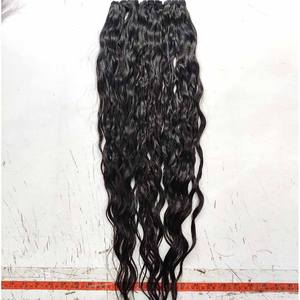 100% Virgin Raw Italian Curl Cutícula sin procesar Alineada Doble trama de la piel Extensión del cabello indio Super Wave Cabello humano - Product Image 4