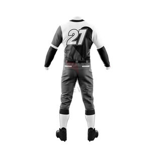 Conjunto de uniformes deportivos personalizables OEM Jersey sublimado transpirable con pantalones para béisbol Nombre personalizado y logotipo incluidos - Product Image 3