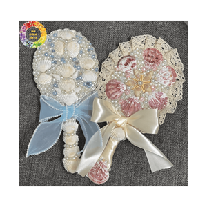 Espejo de tocador Seashell con piedras naturales | Diseño de núcleo de sirena | Espejo compacto de alta calidad al mejor precio para un estilo único - Product Image 5