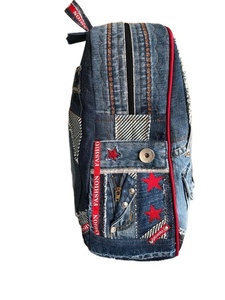 Haute qualité Eco-Fashion femmes Denim sac à dos à la main Vintage Style décontracté en gros Champ King - Product Image 3