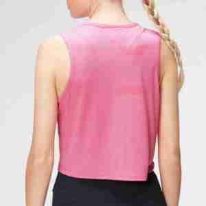 Débardeur court de fitness pour femme, personnalisé, en mélange polyester/coton, séchage rapide, respirant, côtelé, haute qualité, toutes couleurs - Product Image 6