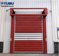 YUOU métal aérien dur matériel sécurité automatique en alliage d'aluminium spirale rapide volet roulant porte industrielle