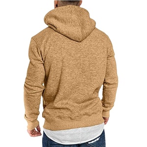 Sweats à capuche personnalisés pour hommes vêtements d'hiver en gros pull-over en éponge française polyester/coton teinté couleurs personnalisées tailles de haute qualité - Product Image 1