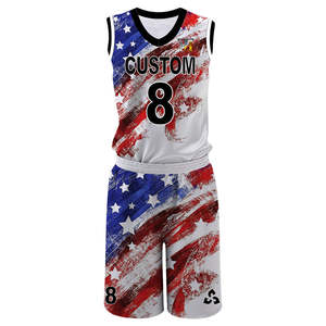 Uniformes de basket-ball élégants avec ajustement flexible en tissu respirant et options d'équipe personnalisables - Product Image 1