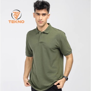 Polos personalizados de algodón orgánico para hombre 100% con logotipo bordado, camiseta suave de verano, ropa informal transpirable de alta calidad - Product Image 1