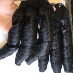 Bouncy <b>curly</b> <b>Bundles</b> Human Hair Extensions & Wigs Vendors Raw Virgin Cuticle Aligned vietnam hair <b>bundles</b> Hair extensions - Product Image 5