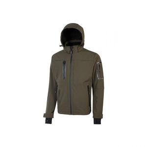 แจ็คเก็ตกลางแจ้ง U-POWER softshell ในพื้นที่สีเขียวเข้มสะดวกสบายและทันสมัย - Product Image 1