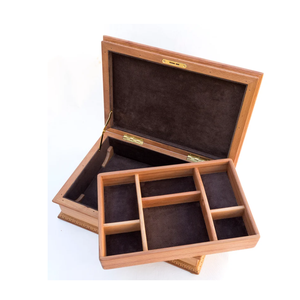 High Quality Natural Wood <b>Watch</b> <b>Box</b> with <b>Case</b> and Cover for Home Gift Tableware Decoration Jewelry Collection LHD - Product Image 1