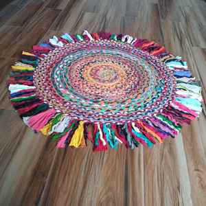 Custom Made Modern Jute Woven Rugs Non-Slip Reversible Eco-Friendly Thick Floor Covering Plain <b>Carpet</b> Home Outdoor Decoration - Product Image 2