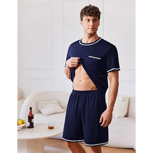 Conjunto Deportivo Transpirable 100% Algodón para Hombre - Camiseta y Pantalones Cortos de Corte Relajado para Entrenamiento de Verano, Trotar y Uso Diario - Product Image 2