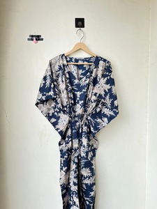 Caftan en coton Caftan floral indien Caftan long Robe pour maman Vêtements de nuit pour la plage Caftan indien long Maxi Robe cadeau - Product Image 2