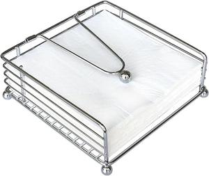 Porta Servilletas de Barra de Acero Inoxidable con Brazo Ponderado, Diseño de Marco de Alambre Estable, Ideal para Bares, Cafeterías y Restaurantes - Product Image 1