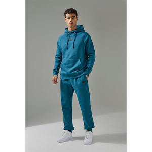 Conjuntos de chándal para hombre, ropa de calle, Sudadera con capucha cuadrada y pantalones de chándal para hombre, alta calidad, algodón pesado 100% de gran tamaño - Product Image 1