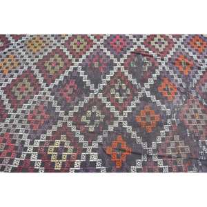 Ethnic Vintage Turkish Rug 5.1 X 9.7ft Classic Brown Patchwork Design Wool Material Latex Large Area Rectangle Hallway for Rooms - Product Image 5