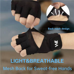 Gants de musculation pour hommes, entraînement de musculation, gants de sport pour hommes, gants de gym à demi-doigts - Product Image 2