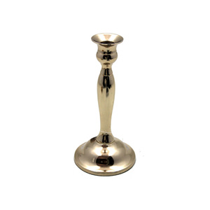 Bougeoir conique en métal élégant noir fini pour la décoration de table de Noël de mariage à la maison en gros en vrac - Product Image 2