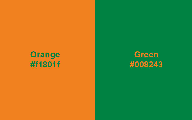 Green & Orange