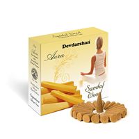 Devdarshan Aura Cônes D'encens Sec 12 Boîtes Pack 40g Chaque 4 Parfums pour Festivals Spirituels Pooja Bois Matériel Arôme Apaisant