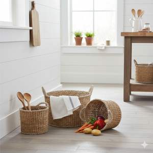 Juego de 3 Cestas de Fibra de Coco Artesanales - Product Image 3