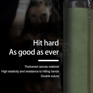 กระสอบทรายหนังแท้แบบหนาพิเศษสำหรับทุกเพศ บรรจุทราย 75 ปอนด์ สำหรับฝึกศิลปะการต่อสู้และฟิตเนส - เสริมสร้างความแข็งแกร่งและความทนทาน - Product Image 3