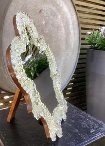 Miroir vénitien avec arrangements floraux Miroir mural - Miroir vénitien vintage en verre de Murano - - Product Image 3