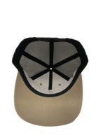 Gorra Trucker de Malla de 6 Paneles en Lona, Color Camel/Negro, Modelo R 112, Deportiva, de Alta Calidad, para Viajes de Negocios, Pesca, Aire Libre, Casual, Vietnam