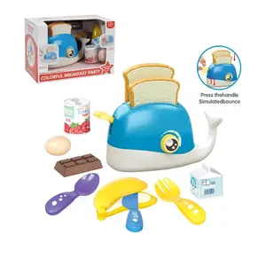 EPT Early Learning Role Children Pretend Kids Diy Whale Bread Maker Simulation Set Game Mini Kitchen Toy For Child