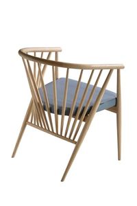 Chaise Genny moderne pour restaurant et café Siège en similicuir noir avec dossier incurvé pour salle à manger et salon - Product Image 6