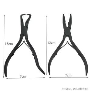 Pince à cheveux dorée pour extensions, applicateur de micro-anneaux, pince à retirer les anneaux, outil pour boucles de cheveux, pince à cheveux en métal, ciseaux pour extensions de cheveux - Product Image 6