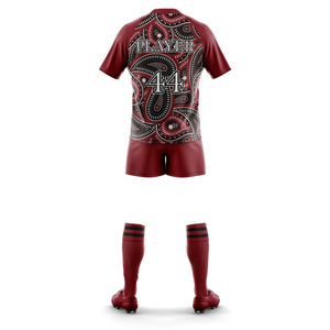 Uniforme de rugby de sublimation de vêtements de sport personnalisés professionnels avec short en jersey et chaussettes logo et design de club OEM acceptés - Product Image 2