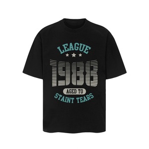Unisex Mùa Hè Nửa Tay Áo T-Shirt 100% Cotton Crew Cổ Quá Khổ In Kỹ Thuật nhỏ giọt Đồng Bằng Nhuộm Lỏng Cặp Vợ Chồng Thoáng Khí - Product Image 4
