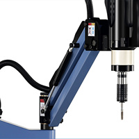 Mesin tap bor otomatis daya tinggi M3-20ED, lengan ketuk CNC tipe Rocker, Vertikal/Universal, Hemat waktu