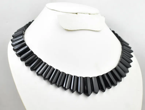 Más vendidos, collar de ónix negro Natural de estilo clásico de alta calidad raro, hecho a mano colgante de piedras preciosas, Gargantilla, joyería, regalo de fiesta - Product Image 3