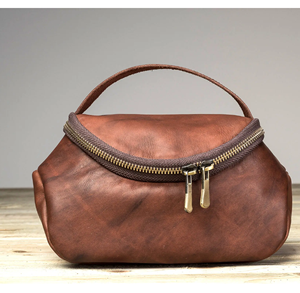 Bolsa de Cosméticos Portátil de Cuero al Mejor Precio, Bolsa de Maquillaje de Gran Capacidad para Mujer, Cierre de Cremallera, Logotipo Personalizado, Bolsa de Aseo de Viaje - Product Image 6