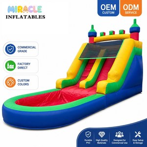 Tobogán Acuático Inflable Comercial <span class=keywords><strong>de</strong></span> Doble Carril con Piscina, Tobogán Acuático Grande para Exteriores, <span class=keywords><strong>Alquiler</strong></span> para Fiestas <span class=keywords><strong>de</strong></span> <span class=keywords><strong>Verano</strong></span> en el Patio Trasero - Product Image 1