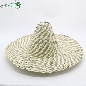Việt Nam chất lượng cao-màu trắng và màu xám Mexican phong cách mũ rơm với tự nhiên Đại Bàng cỏ mô hình ha244 - Product Image 5