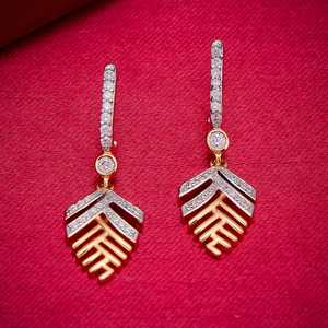 Pendientes de Pluma con Circonita para Fiesta 187646 Aleación de Zinc - Product Image 2