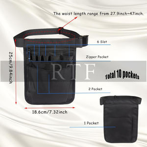 Raw to Fine Nurse Fanny Pack Blue Utility Pocket Organizador para uso diario/al aire libre/Casual - Product Image 3