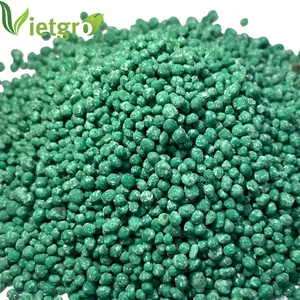 越南NPK VG 12-6-4 + TE-复合肥料-颗粒肥料-越南制造商-颜色: 绿色-25公斤